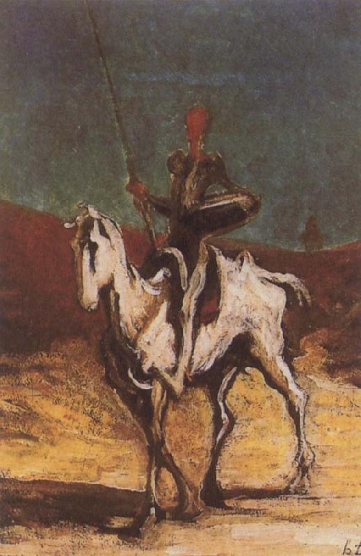 Honore  Daumier Don Quixote and Sancho Pansa France oil painting art